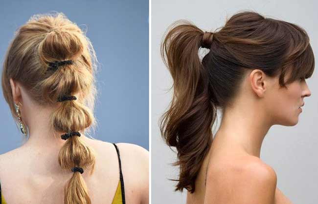 queue de cheval cheveux longs