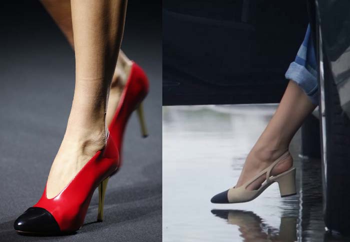 chaussures Chanel rouges