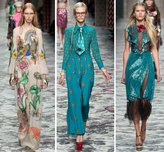 vert tendance dans la collection Gucci