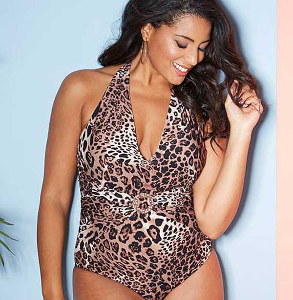 Imprimé lépard - maillot de bain pour les rondes