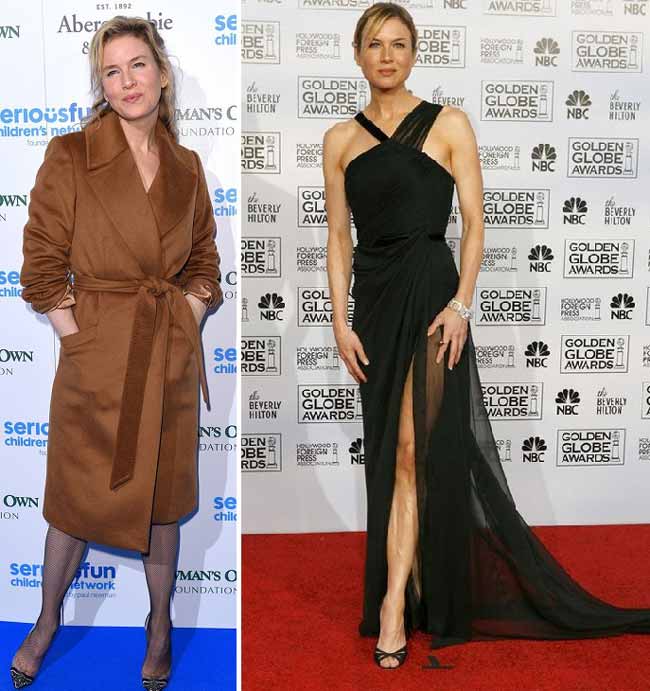 Renée Zellweger avant et après