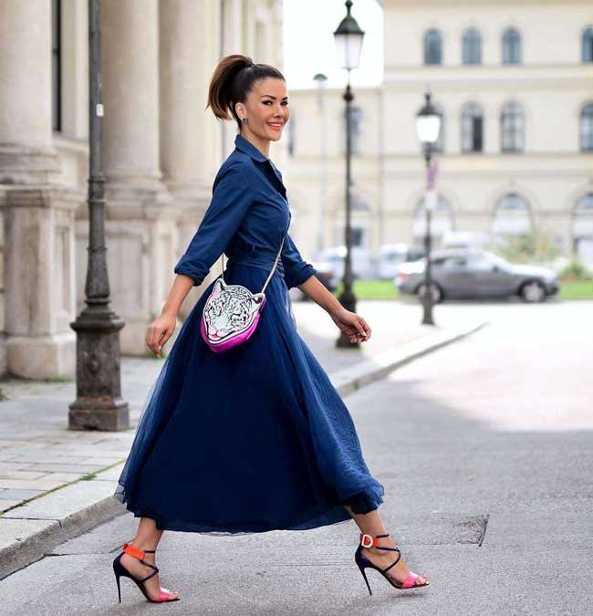 Une robe avec une jupe bouffante accentue la taille