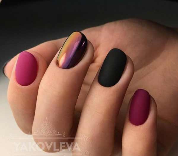 Mat combiné avec une finition miroir