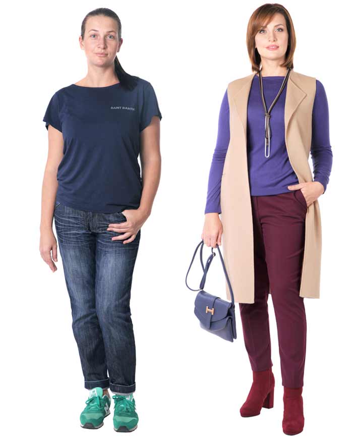 Nouvelle garde-robe et nouvelle coiffure