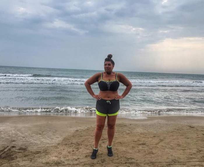 Skulkina en maillot de bain