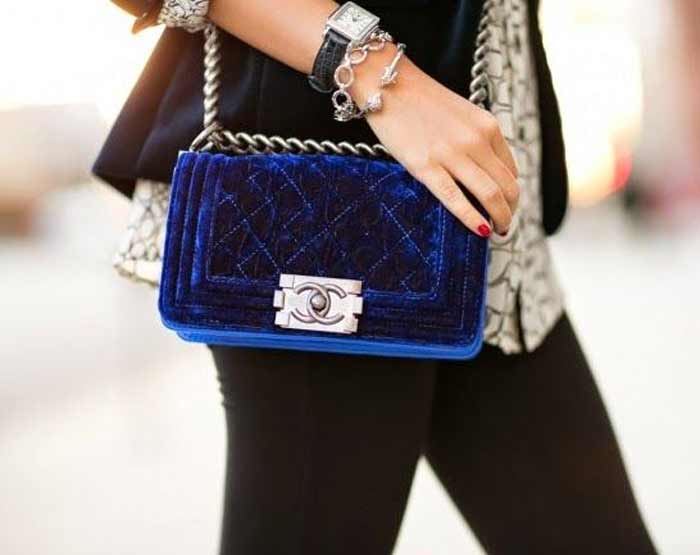 Sac Chanel velours