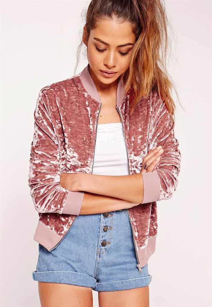 Bomber en velours