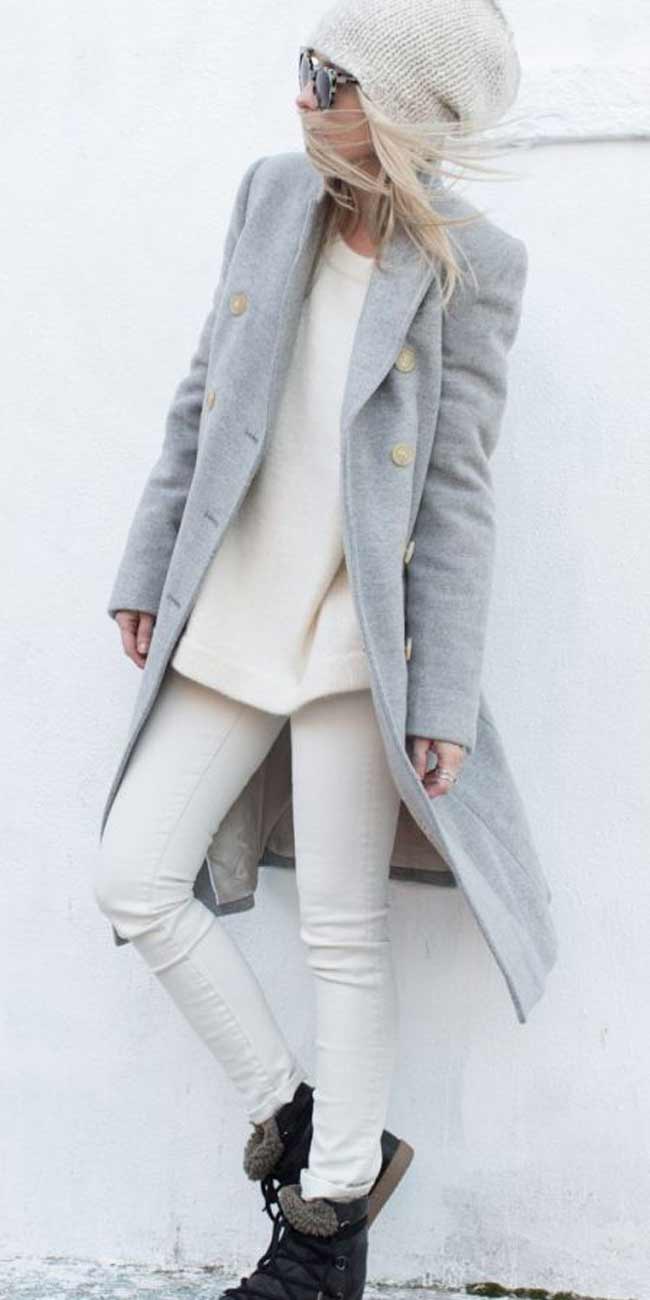 Jean + pull blanc