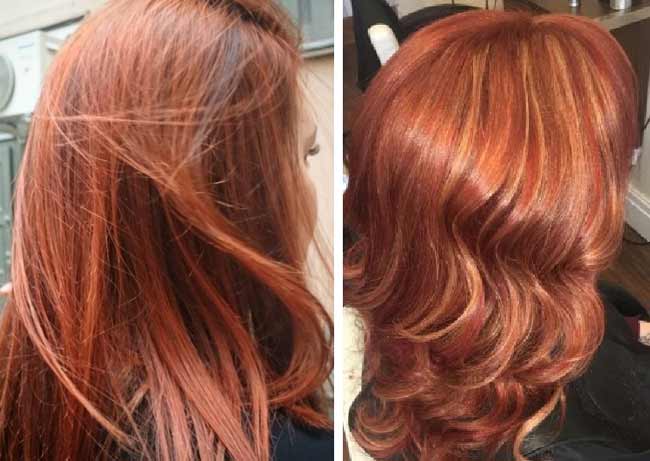 Tendance coloration cuivre vif