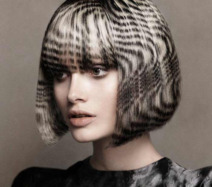 Bob clair et coloration inhabituelle