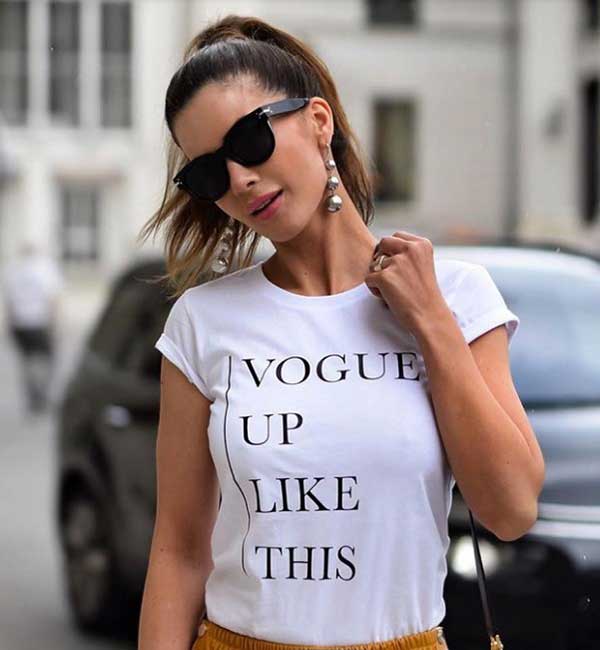 Le blanc convient à toutes les brunes