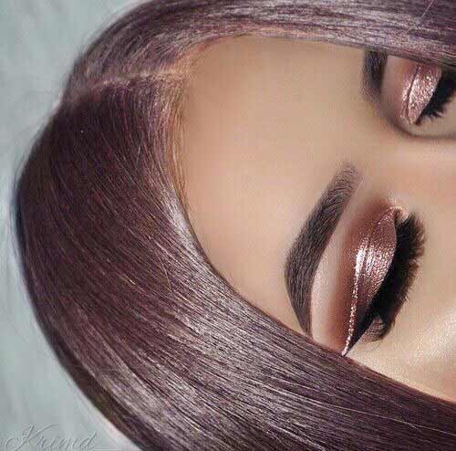 Maquillage pailleté métallisé