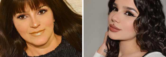 Nadina et sa mère, une patiente atteinte de cancer