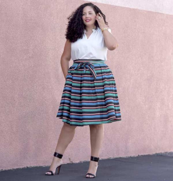 Jupe rayée