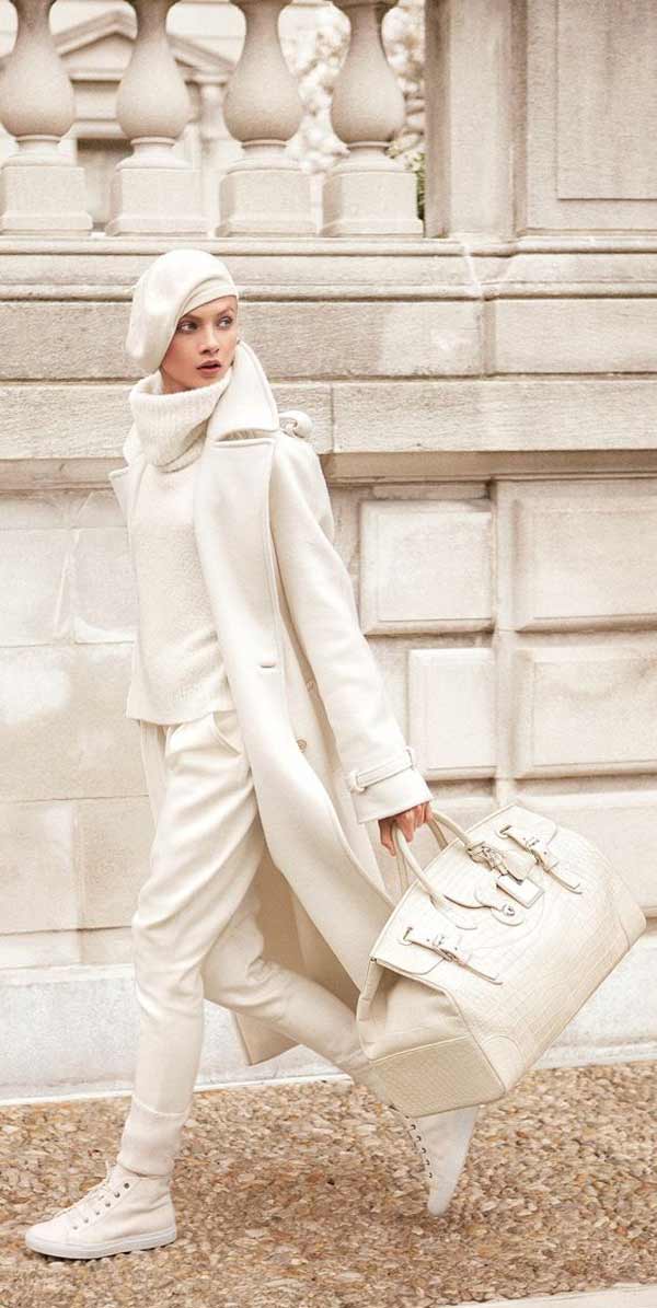 Aspect monochrome - différentes nuances de blanc