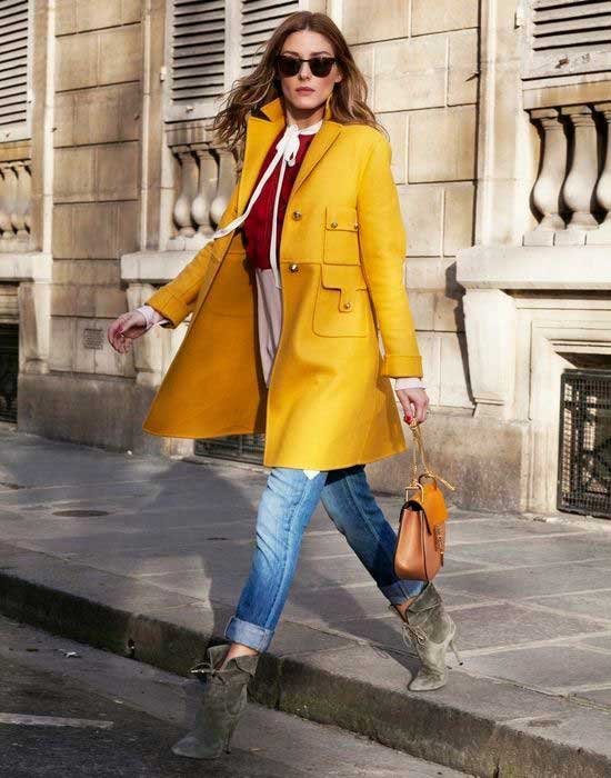 Couleur jaune dans les vêtements