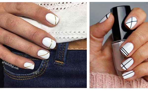 Manucure blanche comme neige