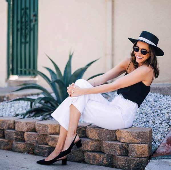 Pantalon taille haute