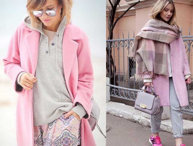 Association délicate et noble : rose et gris. Trousses de luxe