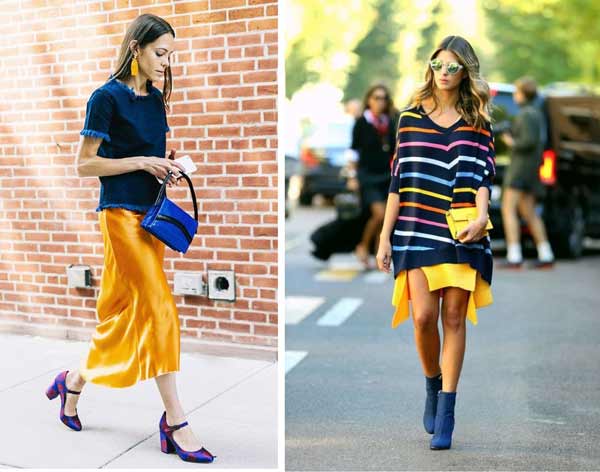 Jumelage street style avec du bleu