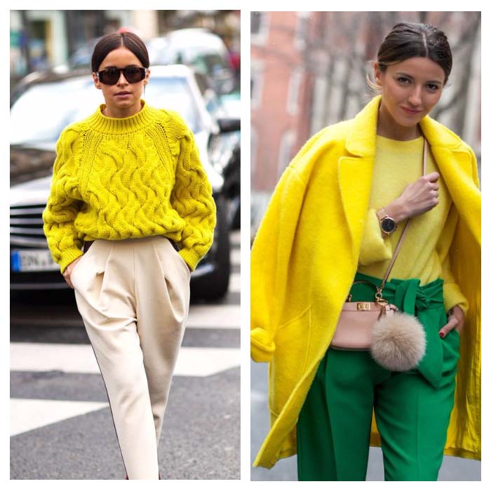 Des tons de jaune tendance