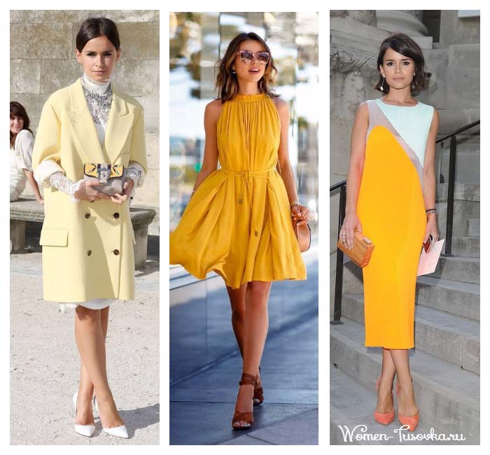 Citron, jaune canari dans les vêtements