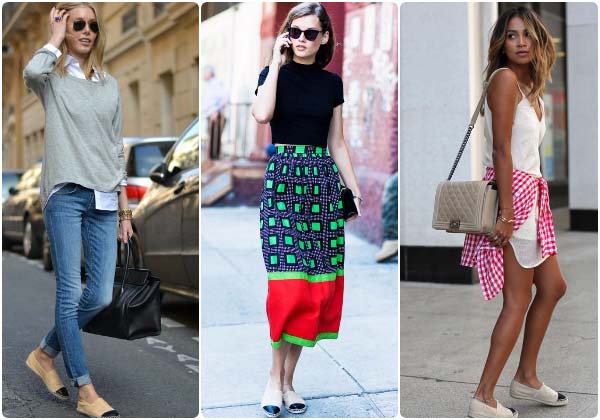 Combinaisons de vêtements avec des expadrilles