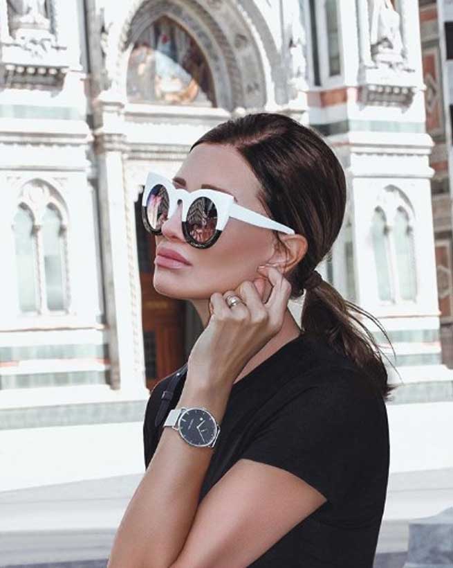 Lunettes blanches Realfashionist