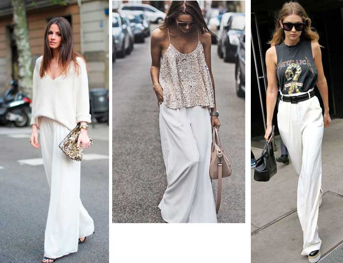 Pantalon blanc à la mode 2026