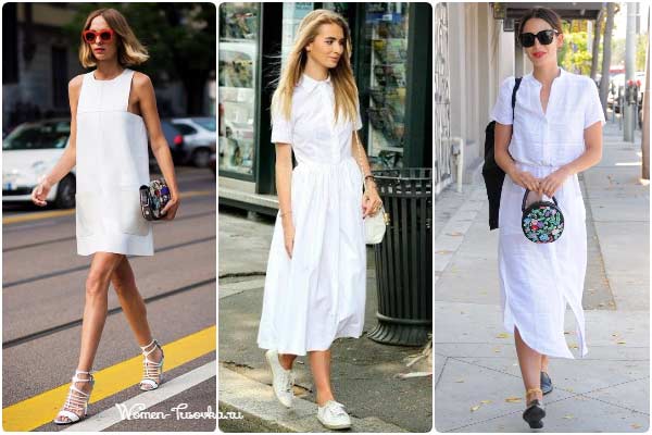 Robe blanche dans des images à la mode