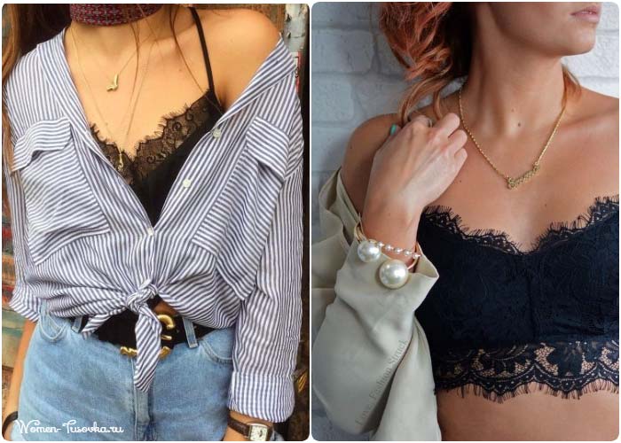 brassière en dentelle