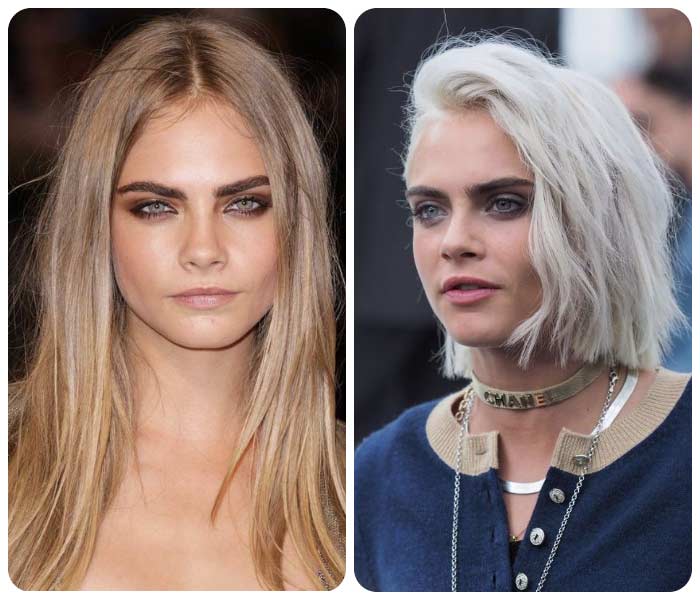 Cara Delevingne 2026 blond carré