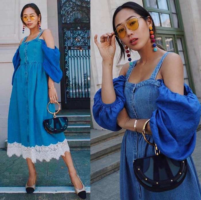 Robe d'été en jean modèle à la mode 2026