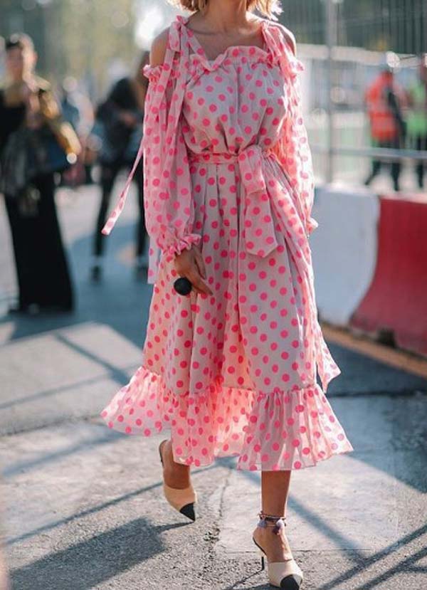 Pois habillés, tendance 2026