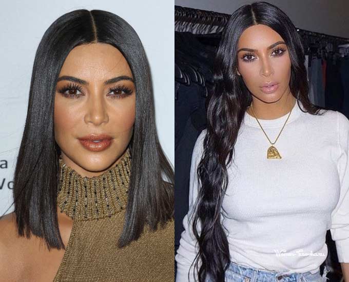 Kim Kardashian 2026 carré et long