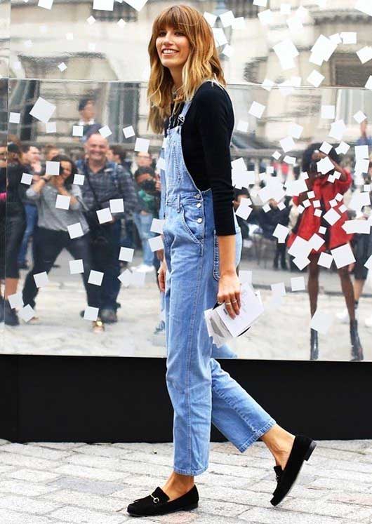 Combinaison à col roulé noir