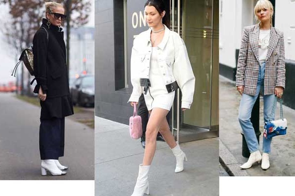 Bottines blanches tendance automne