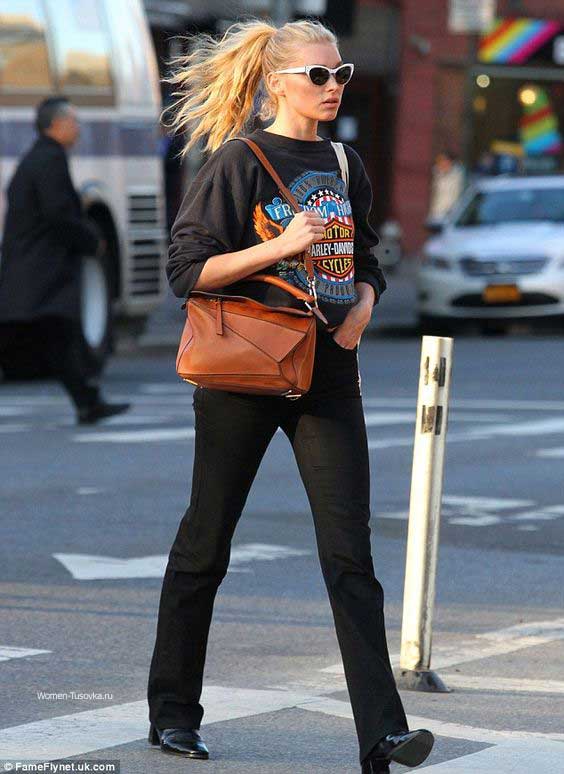 Edza - look avec un jean noir