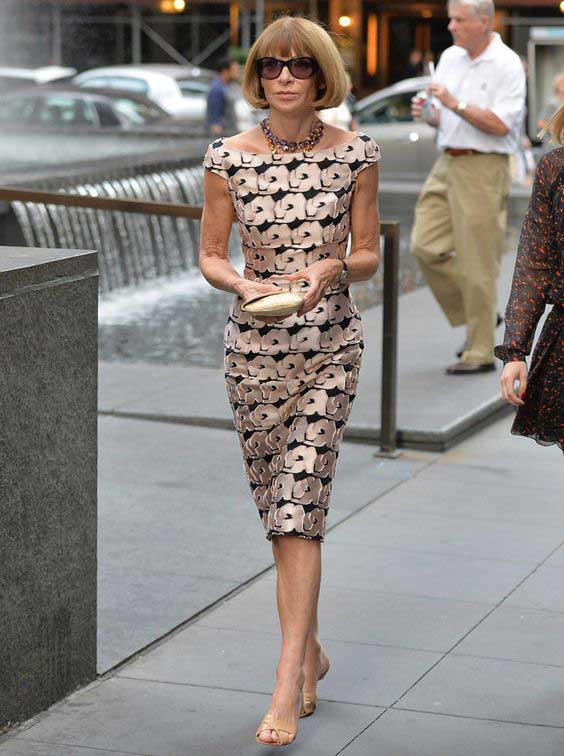 Anna Wintour en Dior