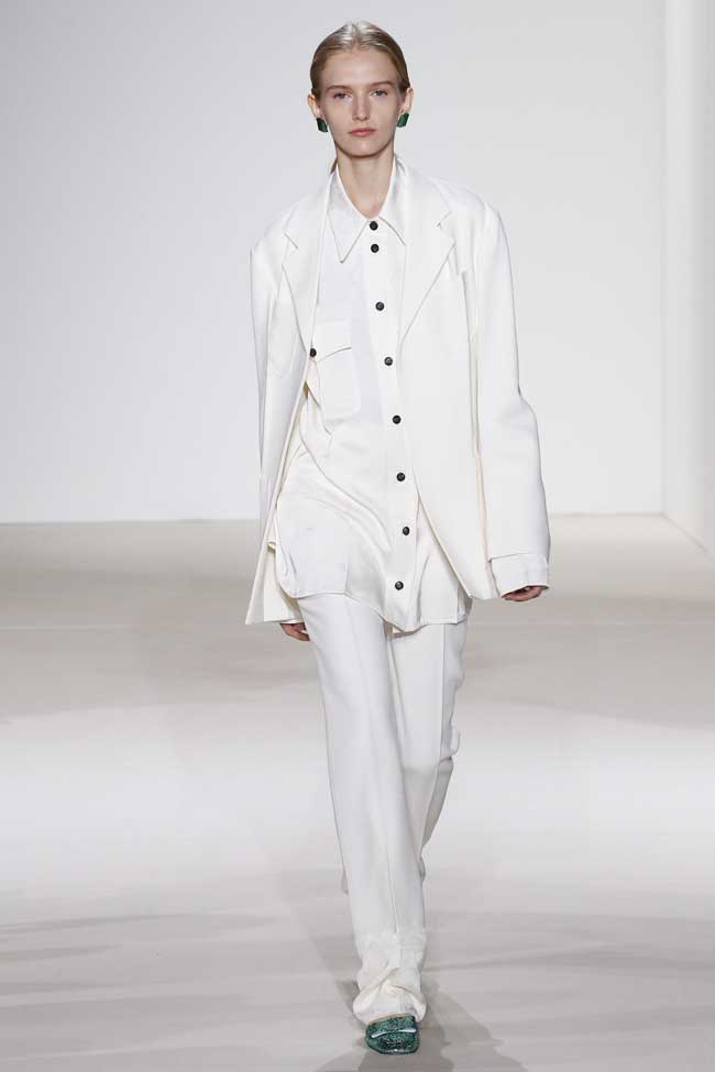 Tailleur pantalon blanc