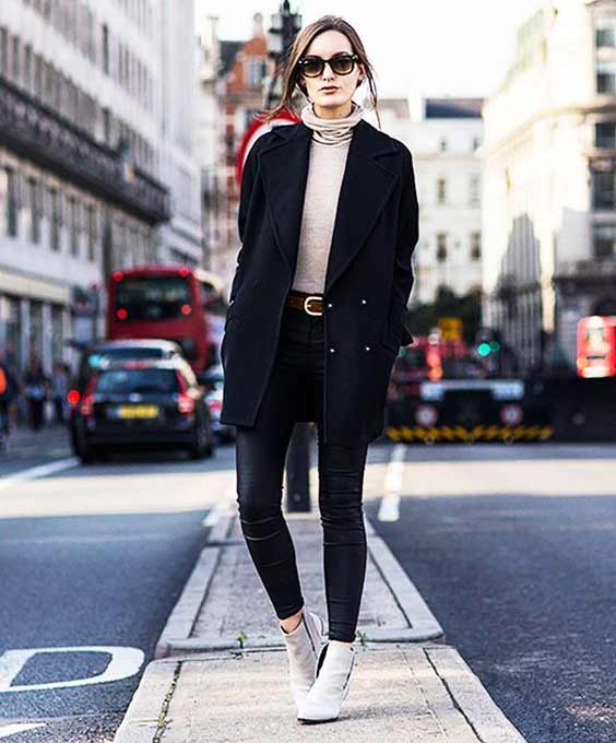 Pantalon en cuir + veste oversize