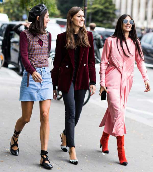 Blazer en velours avec jean