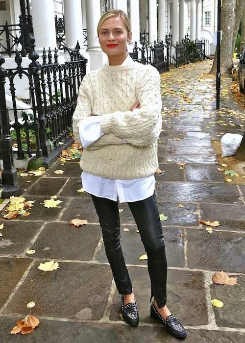 Pull + chemise + pantalon