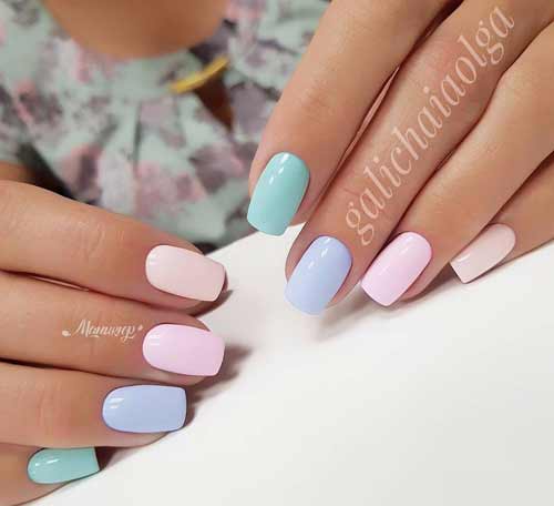 Manucure pastel