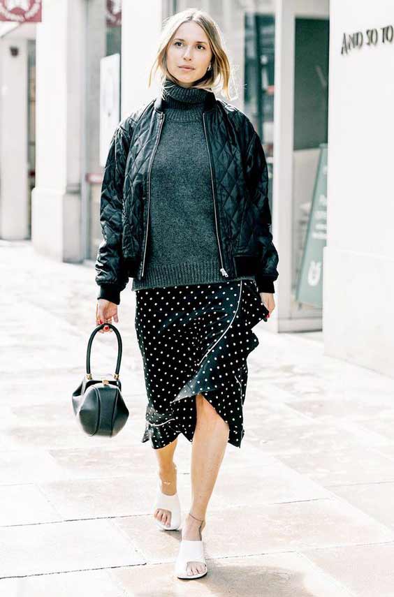 Imprimés losange + pois dans un nœud