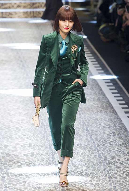 Costume Velours Émeraude