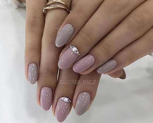 Teintes pastel et strass soignés
