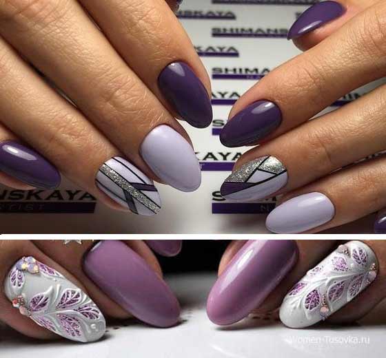Lumière ultraviolette luxueuse : des idées de manucure lumineuses et juteuses dans une couleur tendance