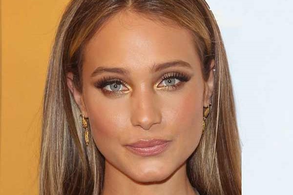 Maquillage miel marron métallisé - idée