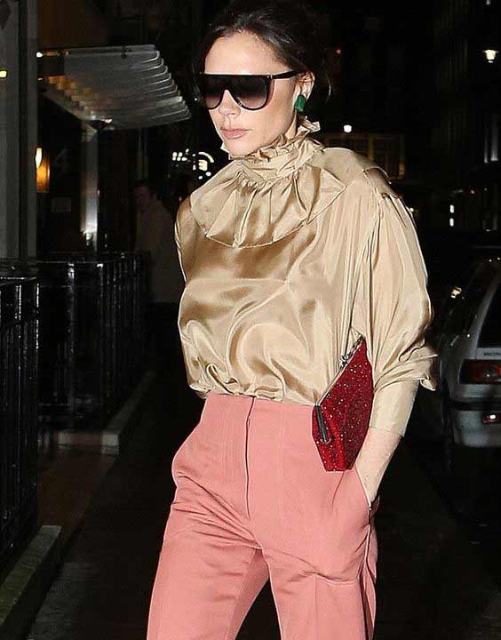 Chemisier en soie nude